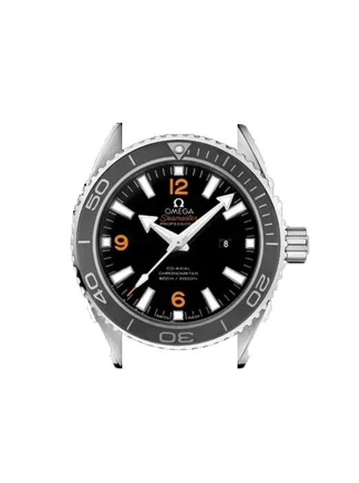Seamaster Planet Ocean 232.30.38.20.01.002 avec Bracelet de montre en cuir de veau vintage marron — Patine naturelle