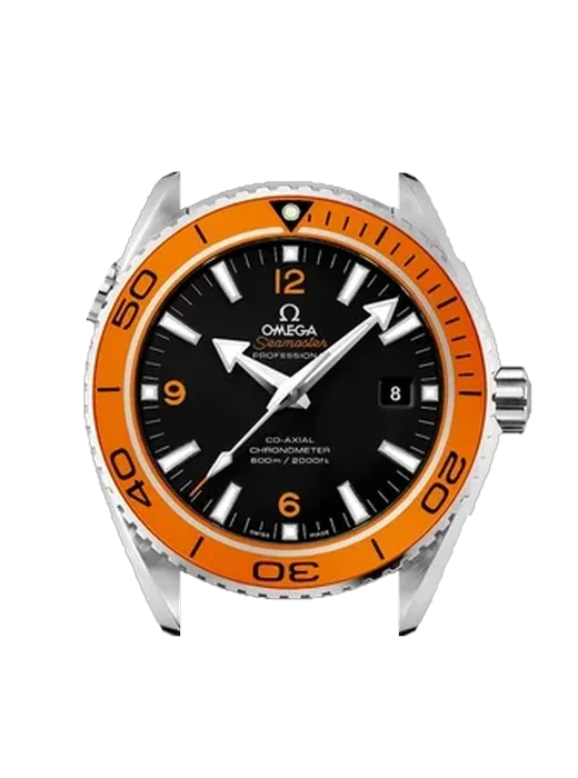 Seamaster Planet Ocean 232.30.46.21.01.002 con Cinturino Vitello Vintage Marrone — Patina Naturale