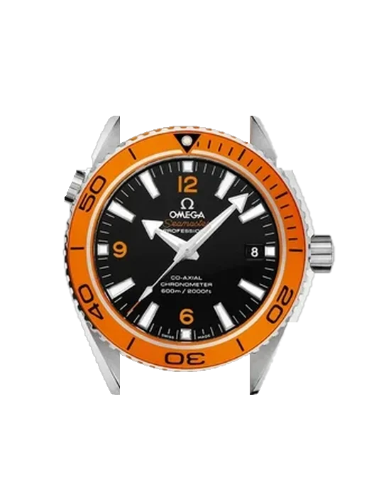 Seamaster Planet Ocean 232.32.42.21.01.001 con Correa Grand Cavalier de cuero naranja