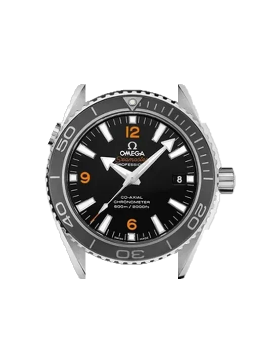 Seamaster Planet Ocean 232.32.42.21.01.005 con Correa Grand Cavalier de cuero naranja