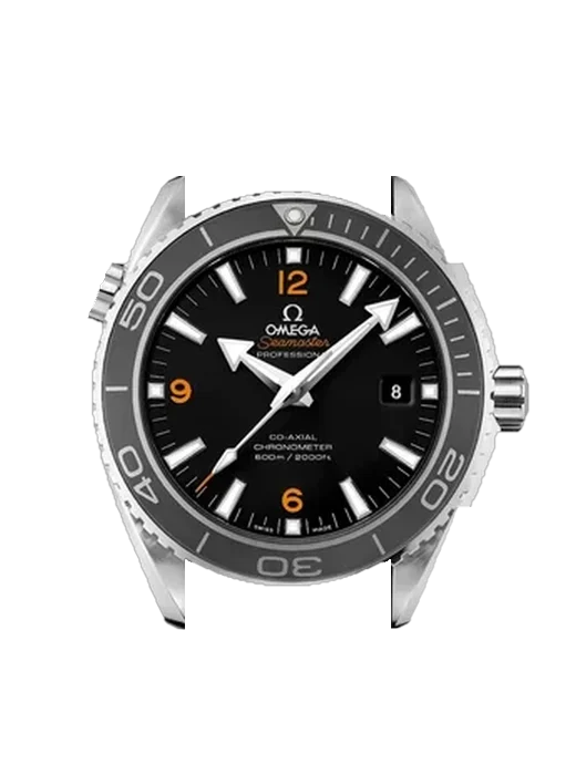 Seamaster Planet Ocean 232.32.46.21.01.005 mit Vintage Kalbslederarmband Braun — Natürliche Patina
