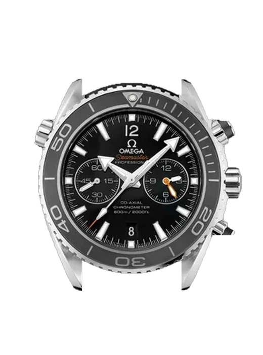 Seamaster Planet Ocean 232.32.46.51.01.003 con Cinturino Vitello Vintage Marrone — Patina Naturale