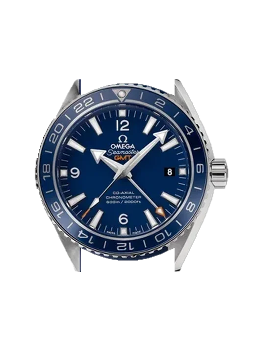 Seamaster Planet Ocean 232.92.44.22.03.001 con Correa Grand Cavalier de cuero naranja