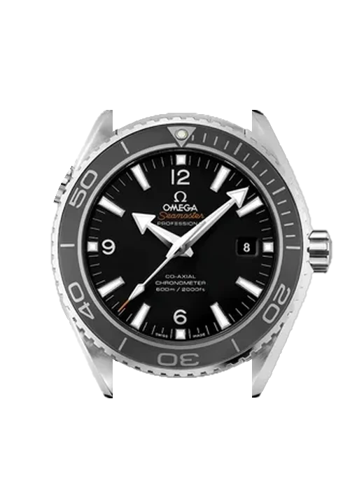 Seamaster Planet Ocean 232.30.46.21.01.006 mit Vintage Kalbslederarmband Braun — Natürliche Patina