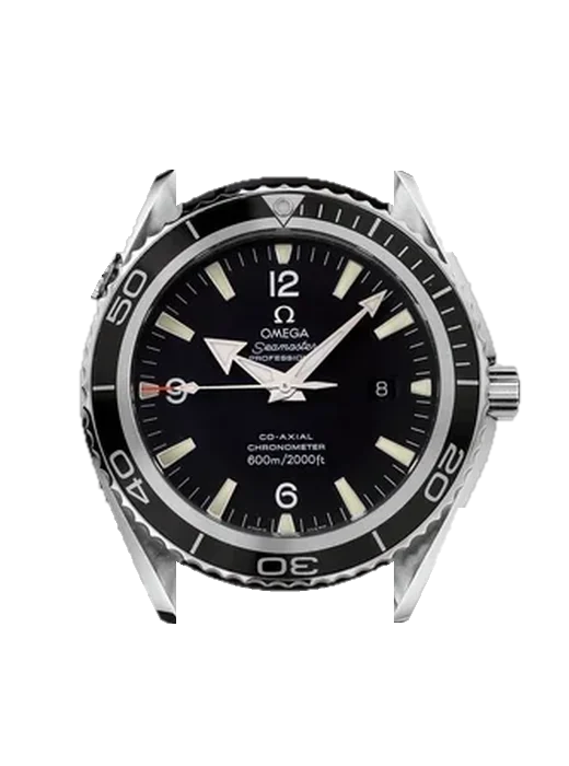 Seamaster Planet Ocean 2900.50.91 with Vintage Brown Calfskin Strap — Natural Patina