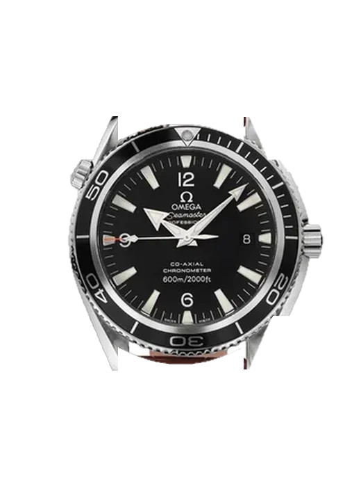 Seamaster Planet Ocean 2901.50.47 con Correa Grand Cavalier de cuero naranja