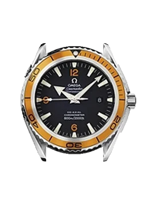 Seamaster Planet Ocean 2908.50.91 with Vintage Brown Calfskin Strap — Natural Patina