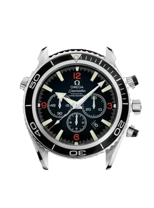 Seamaster Planet Ocean 2910.51.82 con Cinturino Vitello Vintage Marrone — Patina Naturale