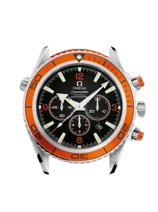 Seamaster Planet Ocean 2918.50.83 con Cinturino Vitello Vintage Marrone — Patina Naturale