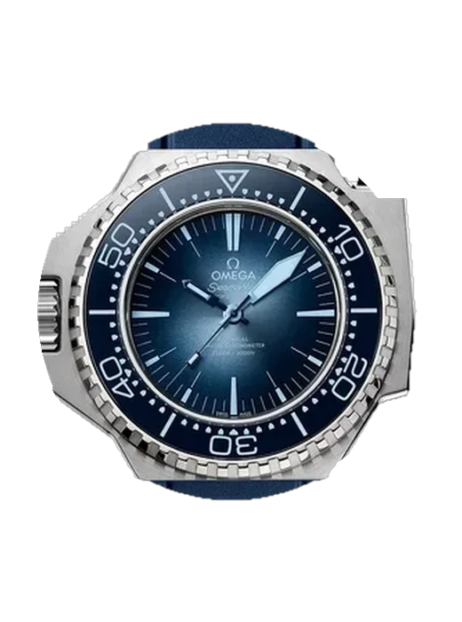 Seamaster PloProf 227.32.55.21.03.001 with Vintage Brown Calfskin Strap — Natural Patina