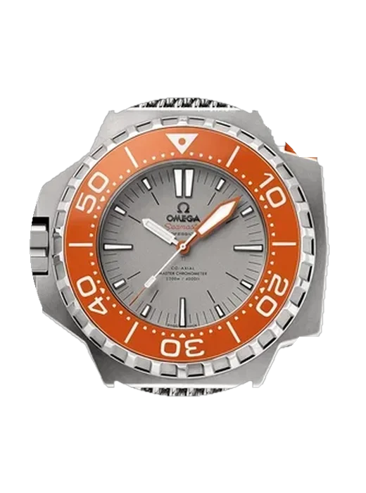Seamaster PloProf 227.90.55.21.99.002 mit Vintage Kalbslederarmband Braun — Natürliche Patina