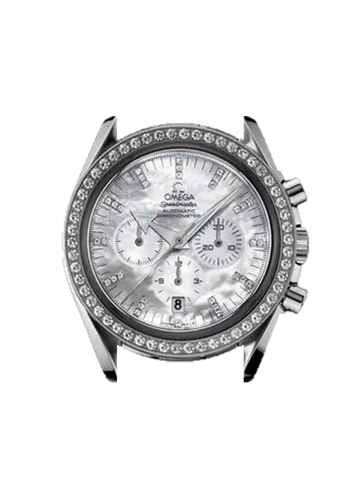 Speedmaster Broad Arrow 3555.75.00 mit Grand Cavalier Cuir Armband Orange