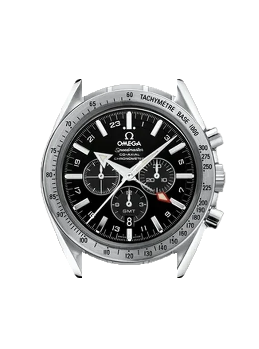 Speedmaster Broad Arrow 3581.50.00 mit Grand Cavalier Cuir Armband Orange