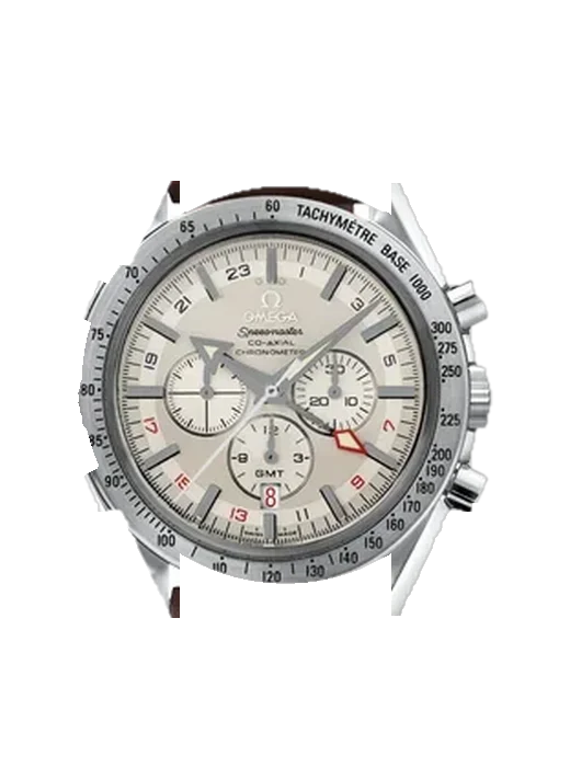 Speedmaster Broad Arrow 3881.30.37 con Cinturino Grand Cavalier Cuir Arancione