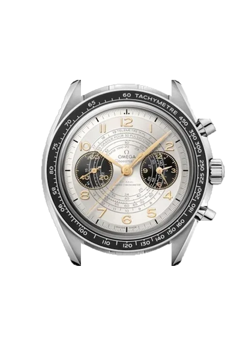 Speedmaster Chronoscope 522.30.43.51.02.001 con Correa Grand Cavalier de cuero naranja