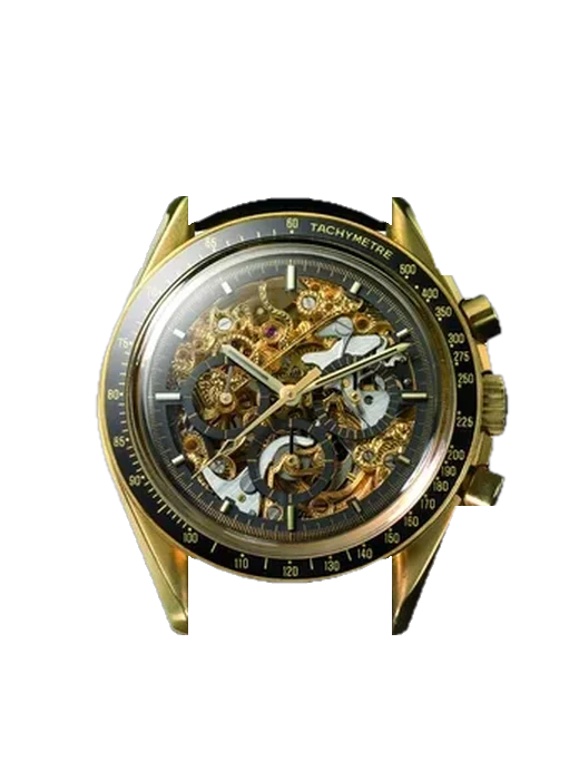 Speedmaster Moonwatch 3696.50.31 mit Grand Cavalier Cuir Armband Orange