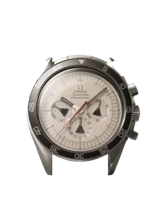 Speedmaster Moonwatch ST 145.0022 Alaska II con Cinturino Grand Cavalier Cuir Arancione