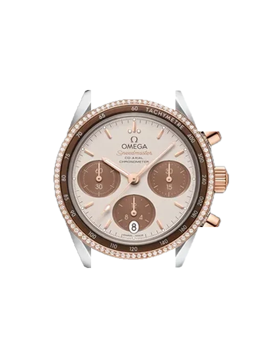 Speedmaster (Non-Moonwatch) 324.28.38.50.02.002 with Vintage Brown Calfskin Strap — Natural Patina