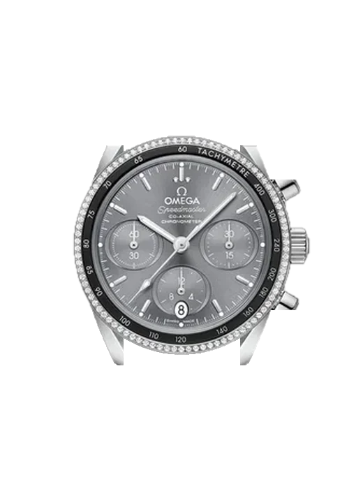 Speedmaster (Non-Moonwatch) 324.38.38.50.06.001 mit Vintage Kalbslederarmband Braun — Natürliche Patina