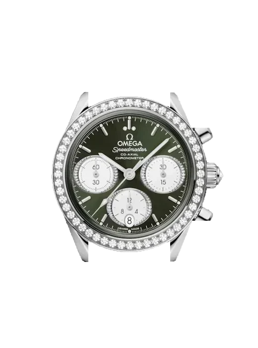 Speedmaster (Non-Moonwatch) 324.15.38.50.60.001 with Vintage Brown Calfskin Strap — Natural Patina