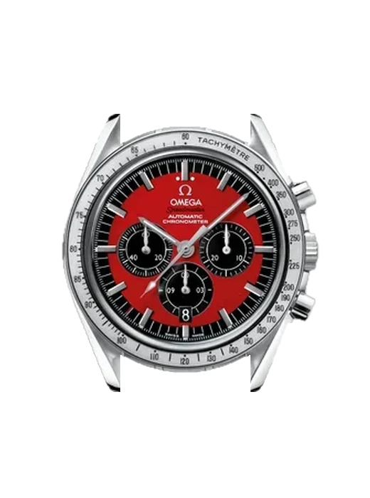 Speedmaster (Non-Moonwatch) 3506.61.00 mit Grand Cavalier Cuir Armband Orange