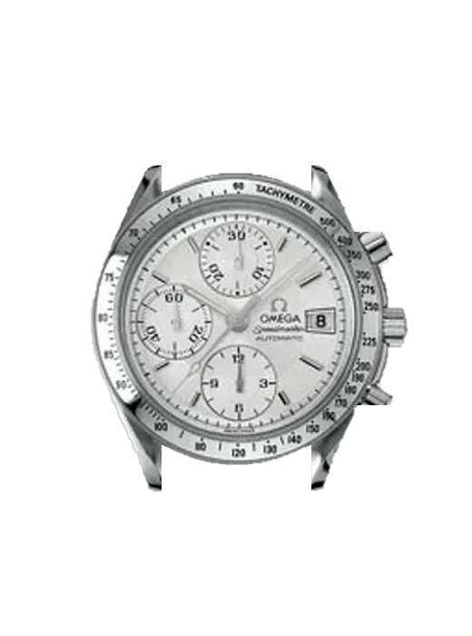 Speedmaster (Non-Moonwatch) 3513.30.00 con Correa de piel de becerro vintage marrón — Patina natural