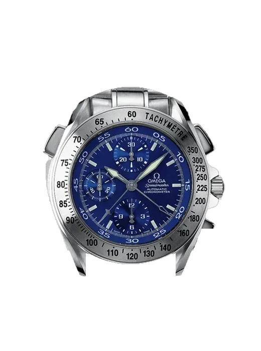 Speedmaster (Non-Moonwatch) 3540.80.00 con Correa híbrida de piel de cocodrilo y caucho azul