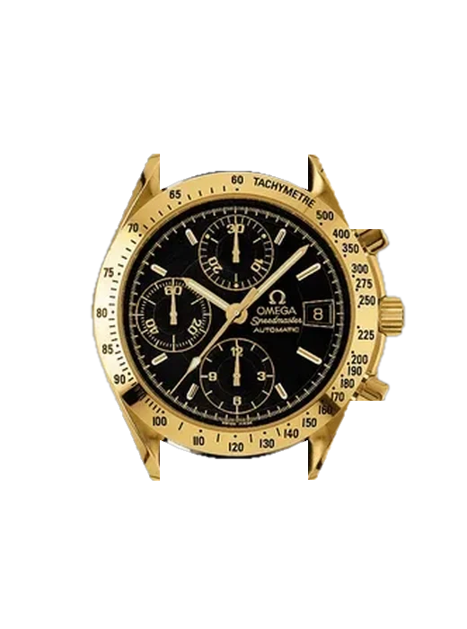 Speedmaster (Non-Moonwatch) 3613.53.01 mit Vintage Kalbslederarmband Braun — Natürliche Patina