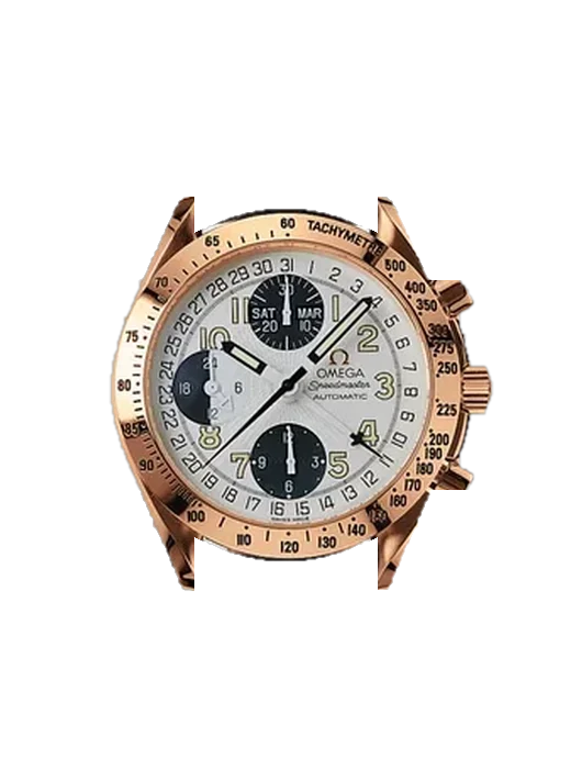 Speedmaster (Non-Moonwatch) 3623.33.01 avec Bracelet de montre en cuir de veau vintage marron — Patine naturelle