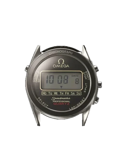 Speedmaster (Non-Moonwatch) ST 186.004 Alaska con Cinturino Ibrido Alligatore e Caucciù Blu