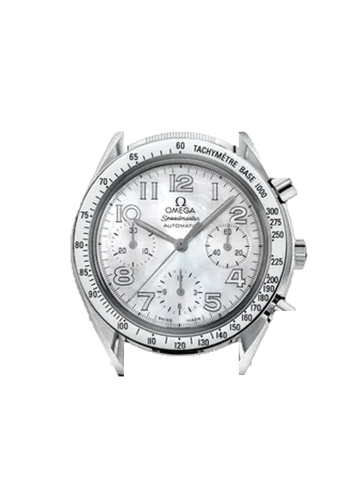 Speedmaster Reduced 3534.70.00 avec Bracelet de montre en cuir de veau vintage marron — Patine naturelle