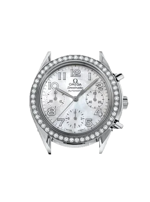 Speedmaster Reduced 3535.70.00 avec Bracelet de montre en cuir de veau vintage marron — Patine naturelle