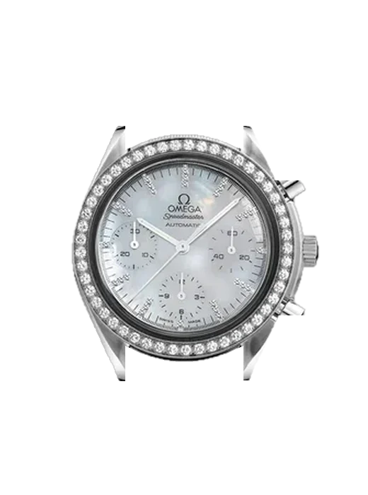 Speedmaster Reduced 3535.77.00 avec Bracelet de montre en cuir de veau vintage marron — Patine naturelle