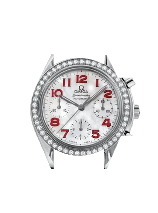 Speedmaster Reduced 3535.79.00 mit Vintage Kalbslederarmband Braun — Natürliche Patina