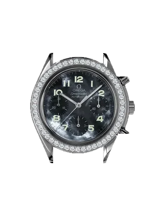 Speedmaster Reduced 3815.73.31 mit Vintage Kalbslederarmband Braun — Natürliche Patina