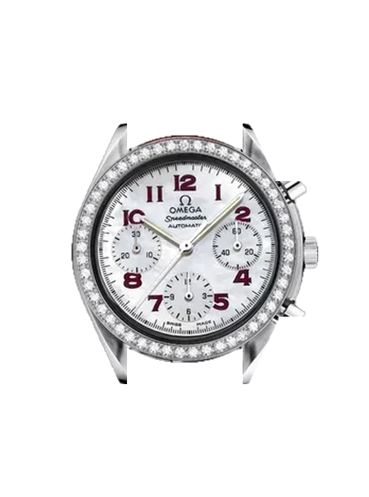 Speedmaster Reduced 3815.79.40 avec Bracelet de montre en cuir de veau vintage marron — Patine naturelle