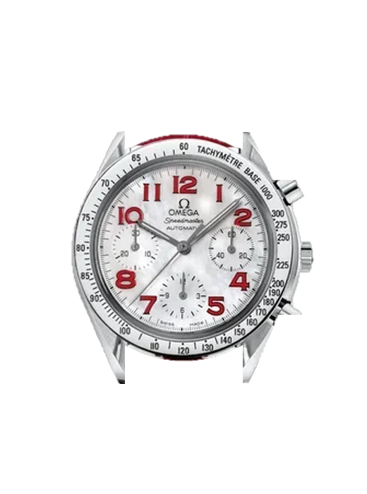 Speedmaster Reduced 3834.79.40 avec Bracelet de montre en cuir de veau vintage marron — Patine naturelle