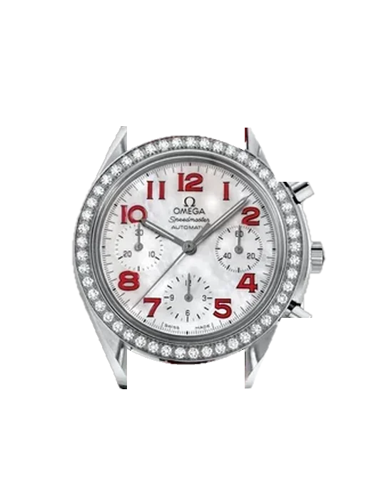 Speedmaster Reduced 3835.79.40 avec Bracelet de montre en cuir de veau vintage marron — Patine naturelle