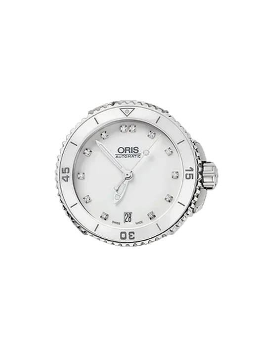 Aquis 01 733 7652 4191-07 4 18 31 con Correa de piel de becerro vintage marrón — Patina natural