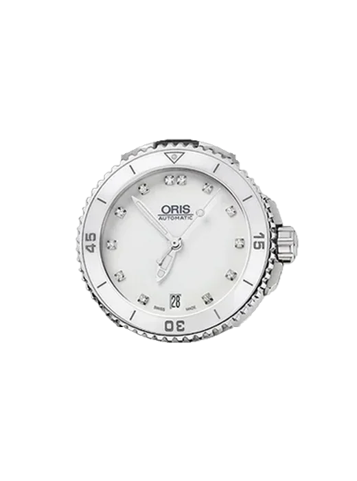 Aquis 01 733 7652 4191-07 8 18 01P con Correa de piel de becerro vintage marrón — Patina natural