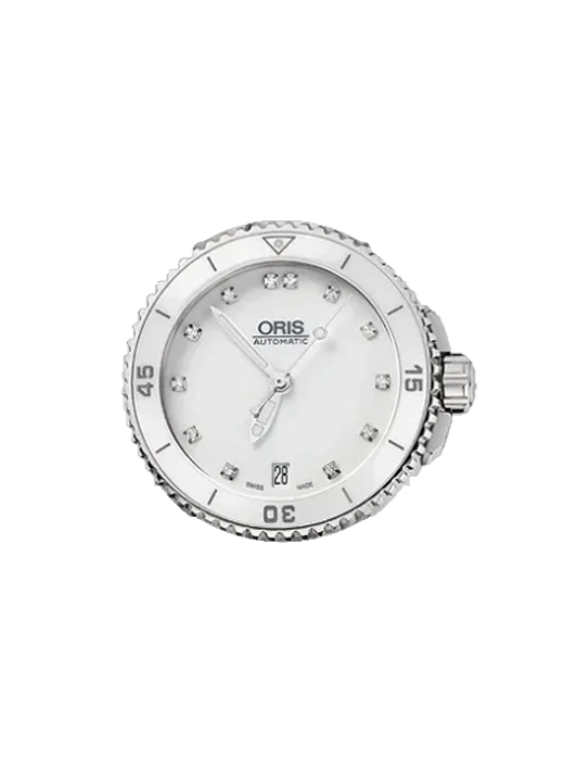 Aquis 01 733 7652 4191 con Correa de piel de becerro vintage marrón — Patina natural