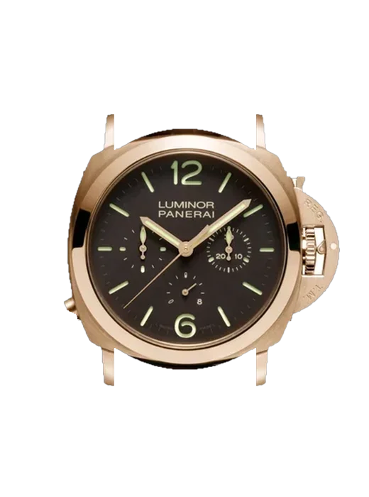 Luminor 1950 PAM00344 mit Vintage Kalbslederarmband Braun — Natürliche Patina