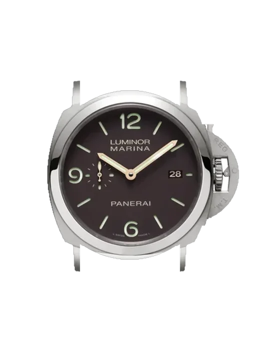 Luminor 1950 PAM00352 mit Vintage Kalbslederarmband Braun — Natürliche Patina