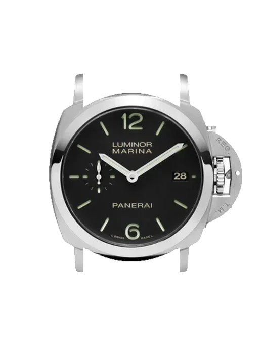 Luminor 1950 PAM00392 mit Vintage Kalbslederarmband Braun — Natürliche Patina