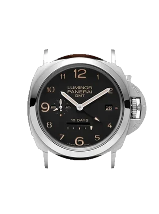Luminor 1950 PAM00433 avec Bracelet de montre en cuir de veau vintage marron — Patine naturelle
