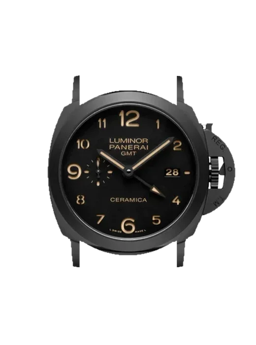 Luminor 1950 PAM00438 avec Bracelet de montre en cuir de veau vintage marron — Patine naturelle