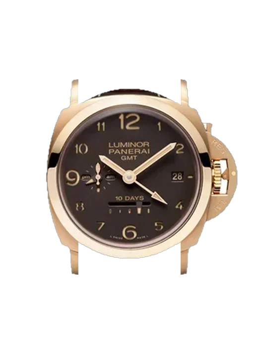 Luminor 1950 PAM00492 mit Vintage Kalbslederarmband Braun — Natürliche Patina