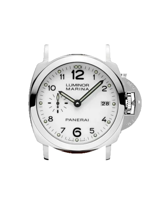 Luminor 1950 PAM00523 mit Vintage Kalbslederarmband Braun — Natürliche Patina