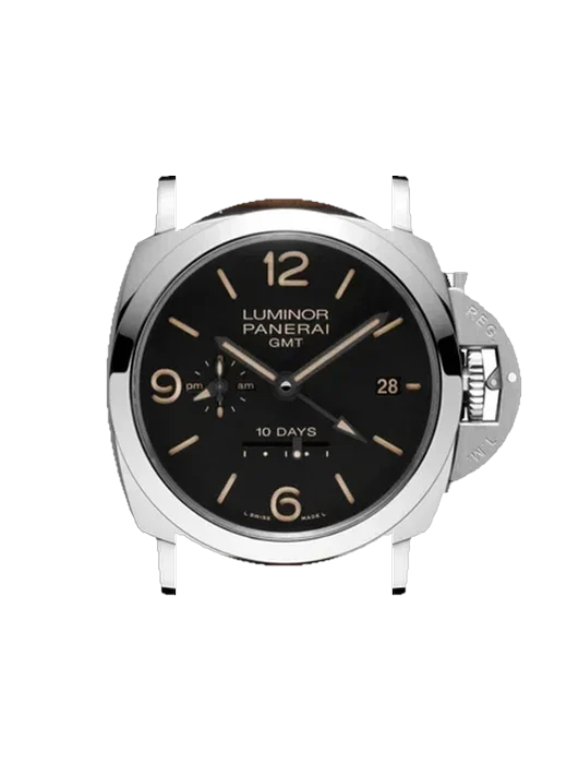 Luminor 1950 PAM00533 mit Vintage Kalbslederarmband Braun — Natürliche Patina