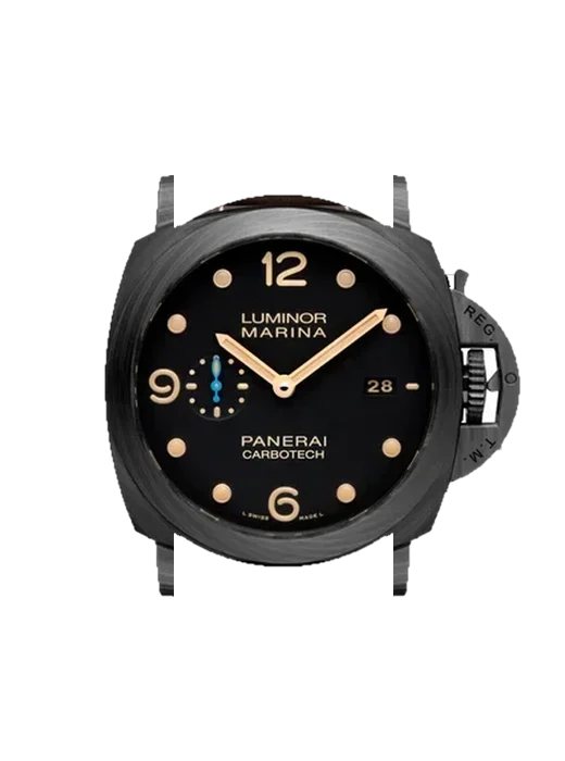 Luminor 1950 PAM00661 avec Bracelet de montre en cuir de veau vintage marron — Patine naturelle